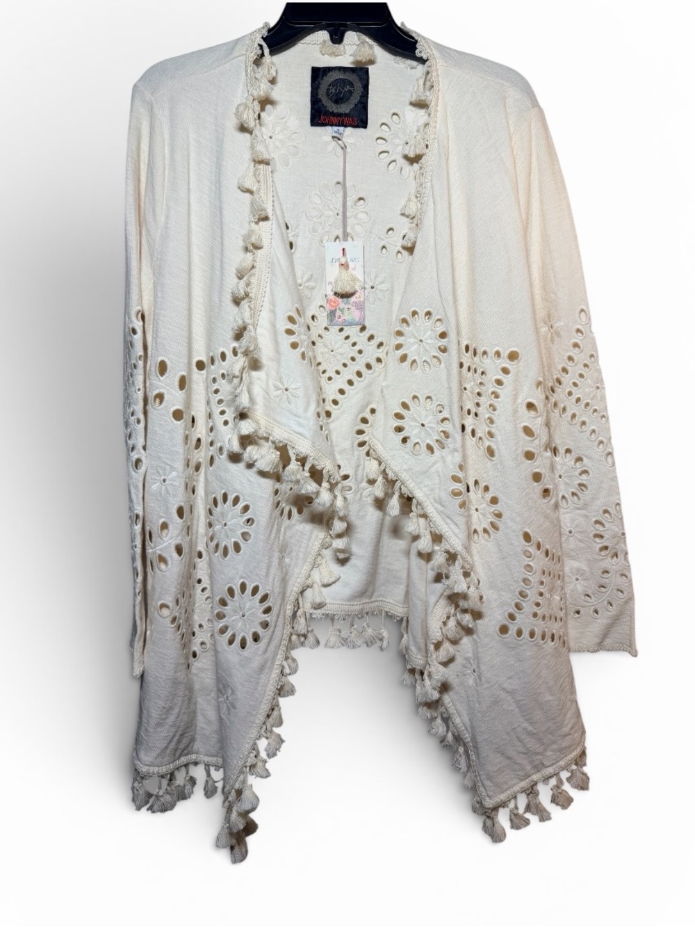 Johnny Was Ivory Quette Sweater NWT - Picture 6 of 8